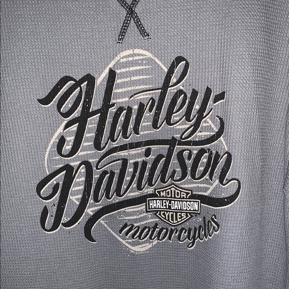 BNWOT Harley-Davidson Gray Long Sleeve Shirt/Thermal - Picture 2 of 8